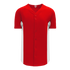 Athletic Knit Full Button Baseball Jersey with Contrast Mesh Inserts (BA1890)